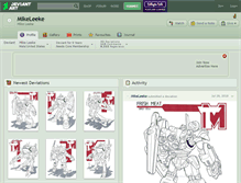 Tablet Screenshot of mikeleeke.deviantart.com