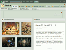 Tablet Screenshot of bluearya.deviantart.com