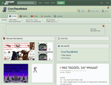 Tablet Screenshot of crowtracerobot.deviantart.com