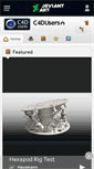 Mobile Screenshot of c4dusers.deviantart.com