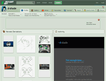 Tablet Screenshot of d-shade.deviantart.com