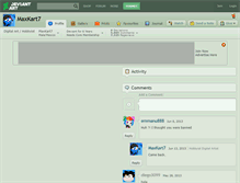 Tablet Screenshot of maxkart7.deviantart.com