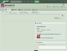 Tablet Screenshot of gameaddict30.deviantart.com
