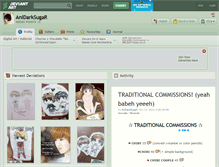 Tablet Screenshot of anidarksugar.deviantart.com