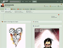 Tablet Screenshot of jeremyacosta.deviantart.com