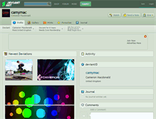 Tablet Screenshot of camymac.deviantart.com