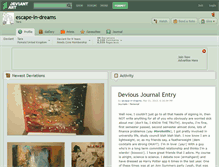 Tablet Screenshot of escape-in-dreams.deviantart.com