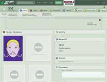 Tablet Screenshot of cexz.deviantart.com