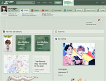 Tablet Screenshot of morugan.deviantart.com