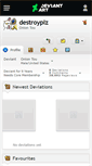 Mobile Screenshot of destroyplz.deviantart.com