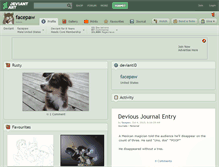 Tablet Screenshot of facepaw.deviantart.com