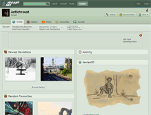 Tablet Screenshot of antichroust.deviantart.com