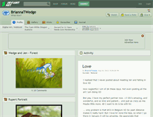 Tablet Screenshot of briannatwedge.deviantart.com