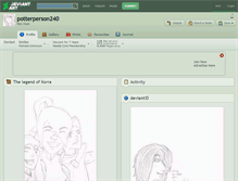 Tablet Screenshot of potterperson240.deviantart.com