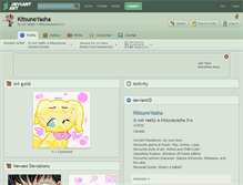 Tablet Screenshot of kitsuneyasha.deviantart.com