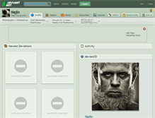 Tablet Screenshot of najin.deviantart.com