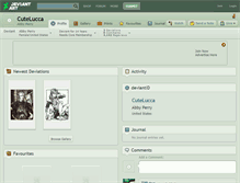 Tablet Screenshot of cutelucca.deviantart.com