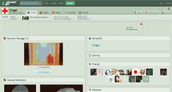 Desktop Screenshot of cingal.deviantart.com