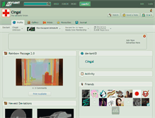 Tablet Screenshot of cingal.deviantart.com