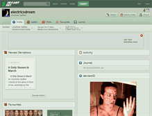 Tablet Screenshot of electricxdream.deviantart.com