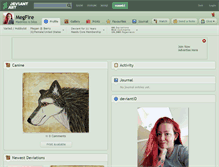 Tablet Screenshot of megfire.deviantart.com