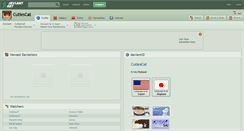 Desktop Screenshot of cutiescat.deviantart.com