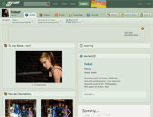 Tablet Screenshot of heket.deviantart.com