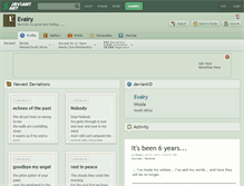 Tablet Screenshot of evairy.deviantart.com