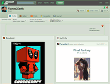 Tablet Screenshot of flames2earth.deviantart.com