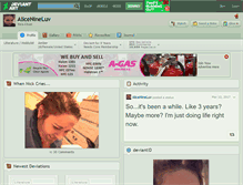 Tablet Screenshot of alicenineluv.deviantart.com