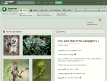 Tablet Screenshot of imamon.deviantart.com