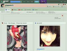 Tablet Screenshot of misspants12.deviantart.com