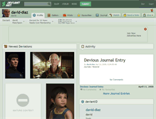 Tablet Screenshot of david-diaz.deviantart.com