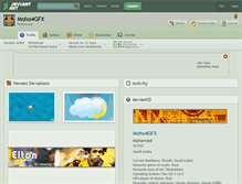Tablet Screenshot of moho4gfx.deviantart.com