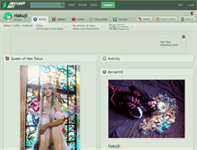 Tablet Screenshot of hakuji.deviantart.com
