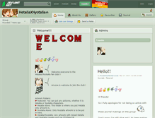 Tablet Screenshot of hetaliaxnyotalia.deviantart.com