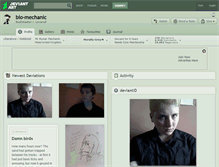 Tablet Screenshot of bio-mechanic.deviantart.com