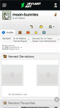 Mobile Screenshot of moon-bunnies.deviantart.com