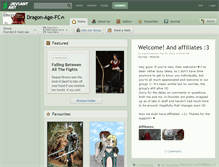 Tablet Screenshot of dragon-age-fc.deviantart.com