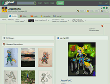 Tablet Screenshot of jessiefoxx.deviantart.com