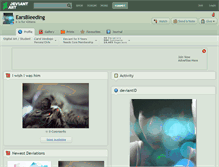 Tablet Screenshot of earsbleeding.deviantart.com