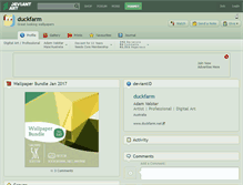 Tablet Screenshot of duckfarm.deviantart.com