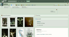 Desktop Screenshot of dethica.deviantart.com