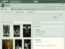 Tablet Screenshot of dethica.deviantart.com