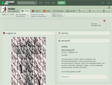 Tablet Screenshot of moles.deviantart.com
