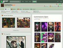 Tablet Screenshot of mattdemino.deviantart.com