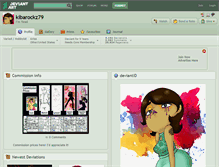 Tablet Screenshot of kibarockz79.deviantart.com
