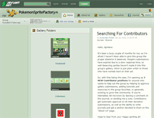 Tablet Screenshot of pokemonspritefactory.deviantart.com