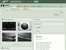 Tablet Screenshot of meteli.deviantart.com