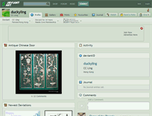 Tablet Screenshot of duckyling.deviantart.com